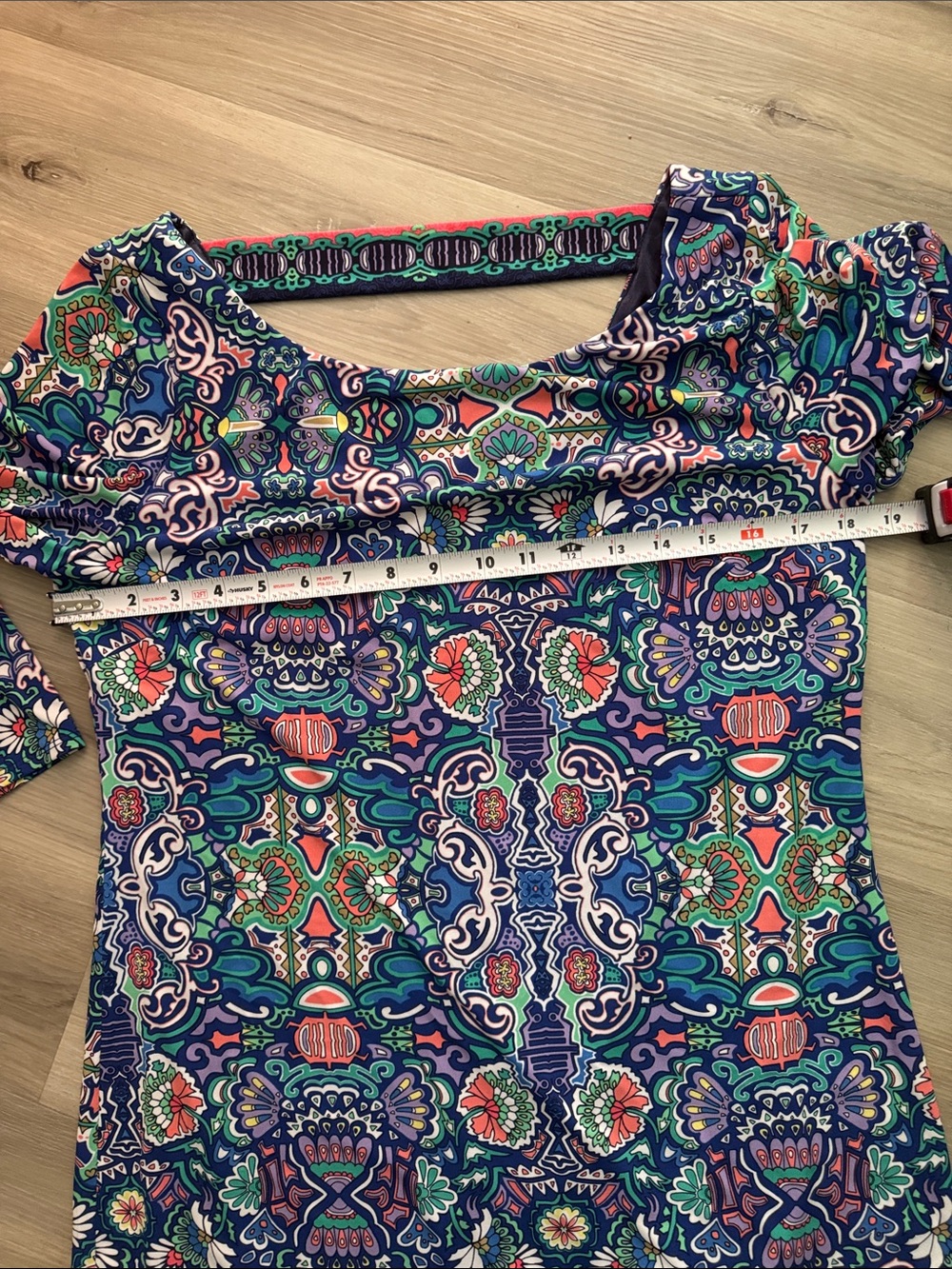 Laundry By Shelli Segal Navy Multicolor Printed Shift Dress - Picture 7 of 8